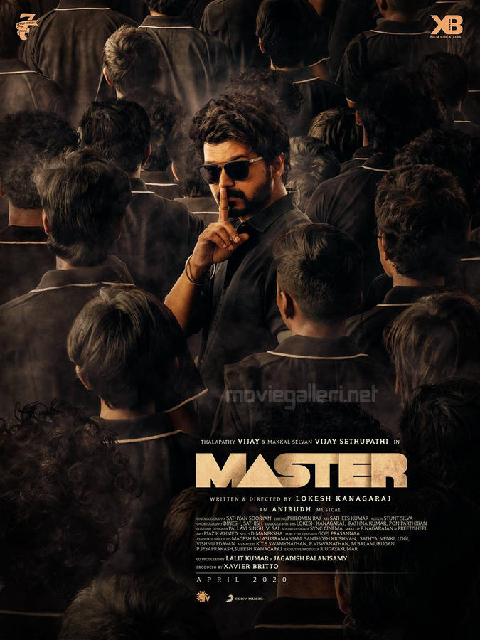 Master Vijay 4k Shushing Poster Wallpaper