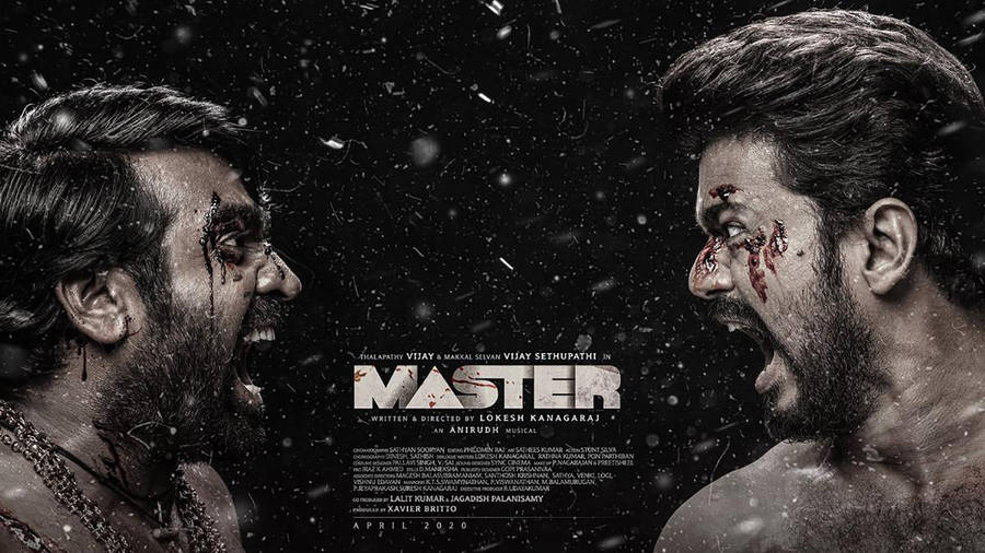 Master Vijay 4k Theatrical Poster Wallpaper