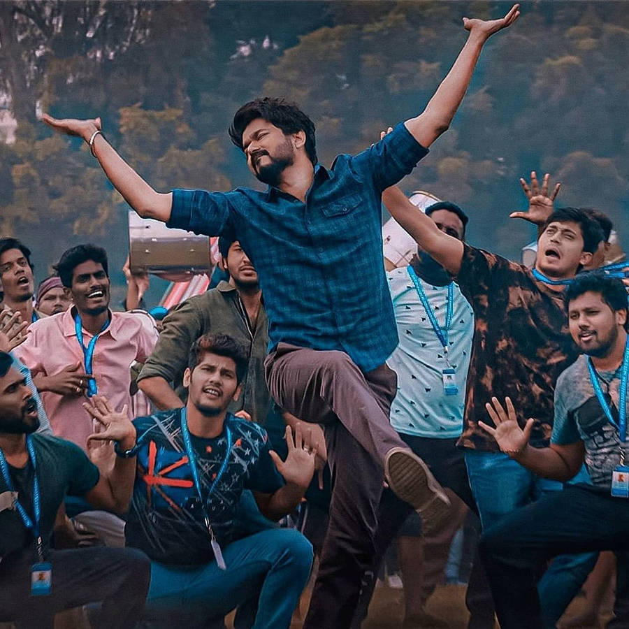 Master Vijay Hd Dance Scene Wallpaper