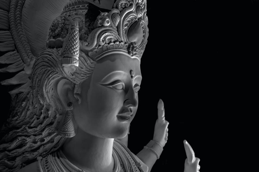 Mata Rani Gray Statue Wallpaper