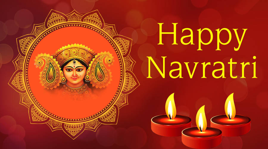 Mata Rani Happy Navrati Wallpaper