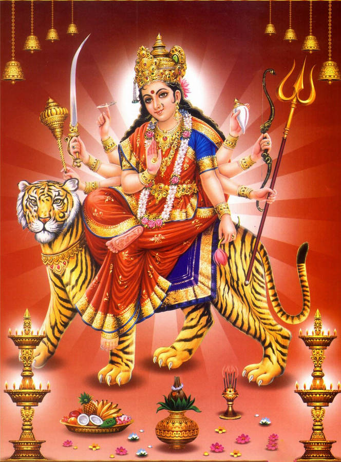 Mata Rani With White Rays Wallpaper