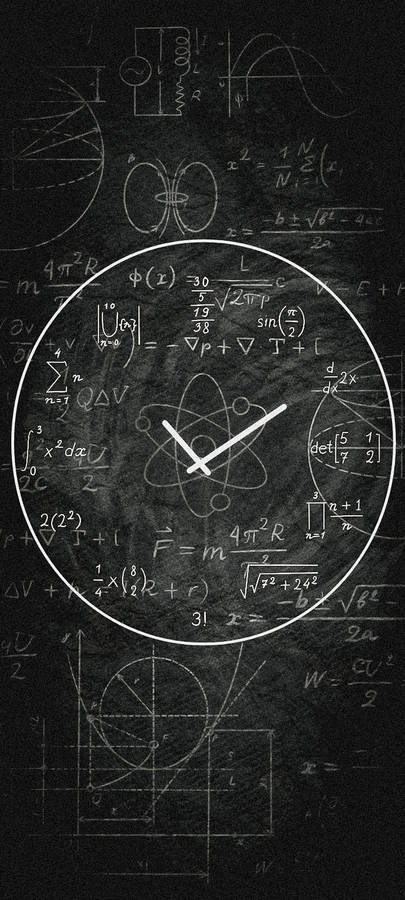 Math Time Clock Wallpaper