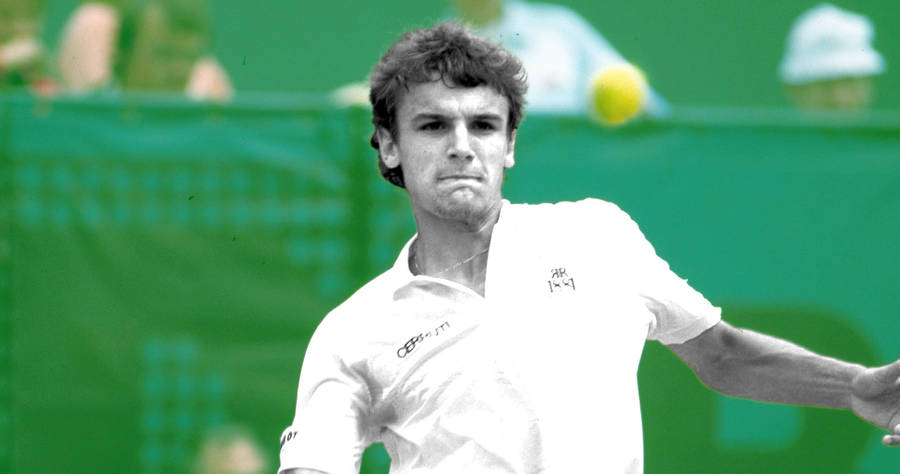 Mats Wilander Green Poster Wallpaper