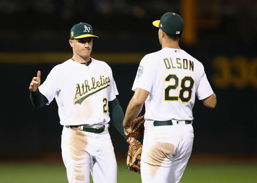 Matt Chapman And Matt Olson Oakland Athletics Wallpaper