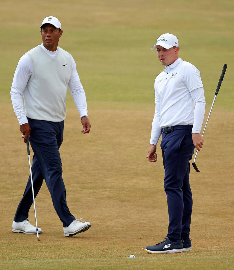 Matt Fitzpatrick And Tiger Woods Wallpaper