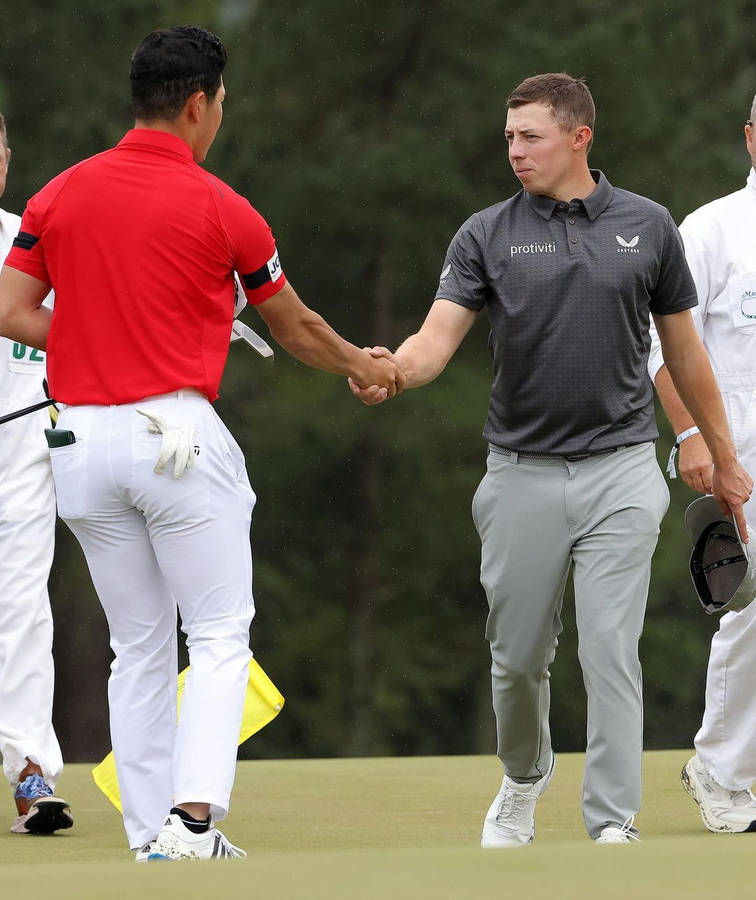 Matt Fitzpatrick Handshake Wallpaper