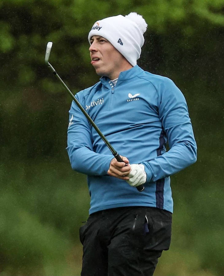 Matt Fitzpatrick Wearing White Bonnet Wallpaper