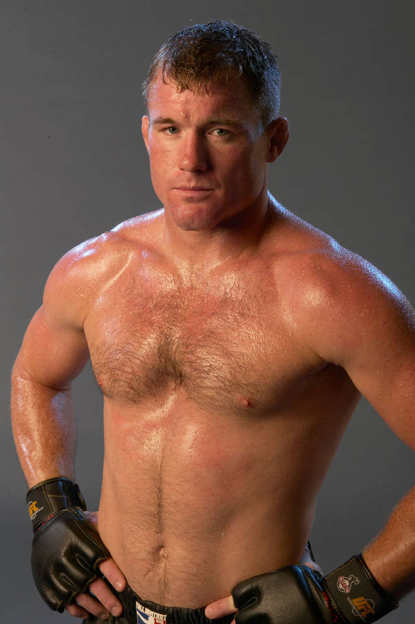 Matt Hughes Exhibiting Signature Fighting Pose Wallpaper