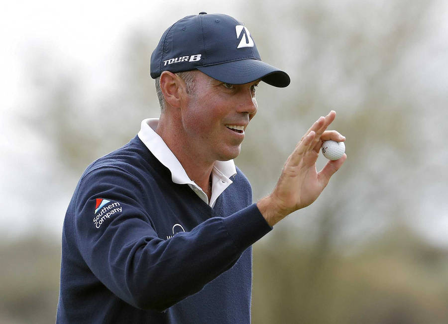 Matt Kuchar Showing Golf Ball Wallpaper