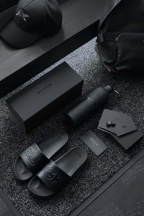 Matte Black Accessories Collection Wallpaper