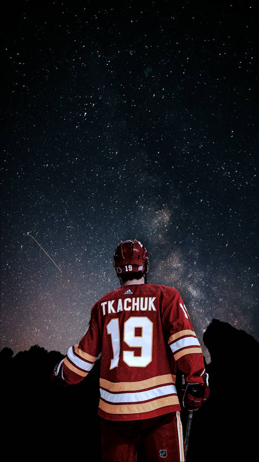 Matthew Tkachuk Where Hockey Meets Art Wallpaper