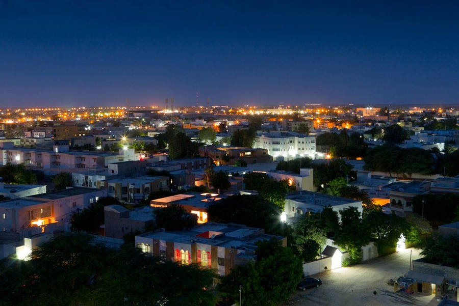 Mauritania Night Lights Wallpaper