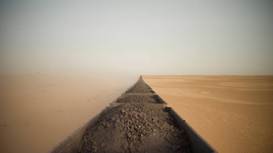 Mauritania Pathway In Desert Wallpaper