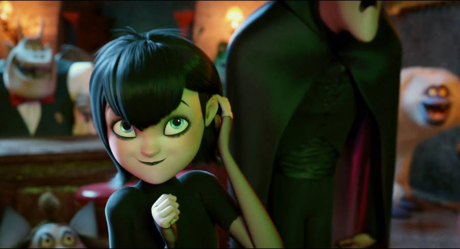 Mavis Tucking Hair In Hotel Transylvania Wallpaper