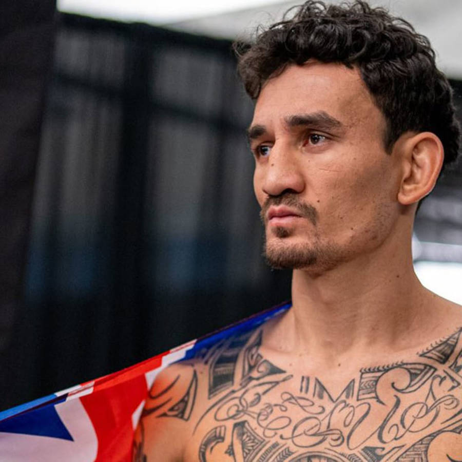 Max Holloway Shoulder Tattoos Flag Wallpaper