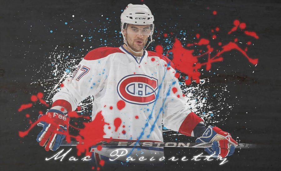 Max Pacioretty Splat Poster Nhl Wallpaper