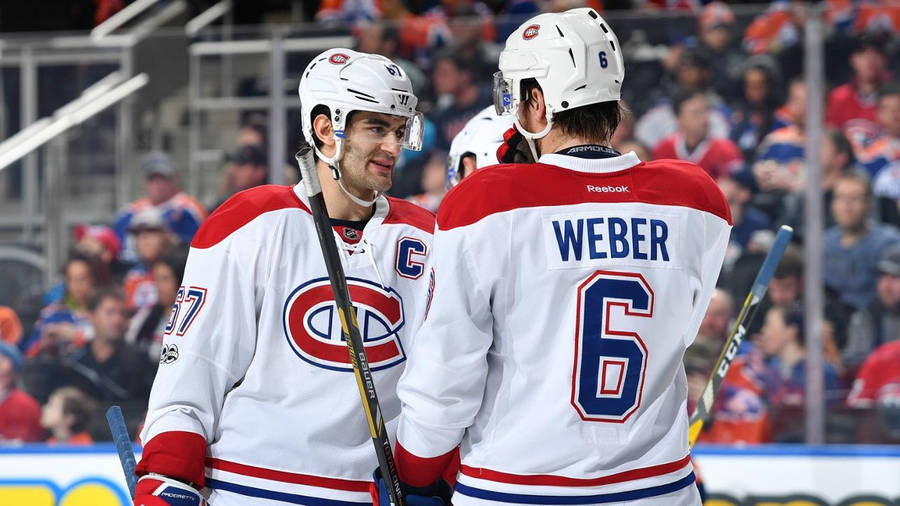 Max Pacioretty With Teammate Shea Weber Wallpaper