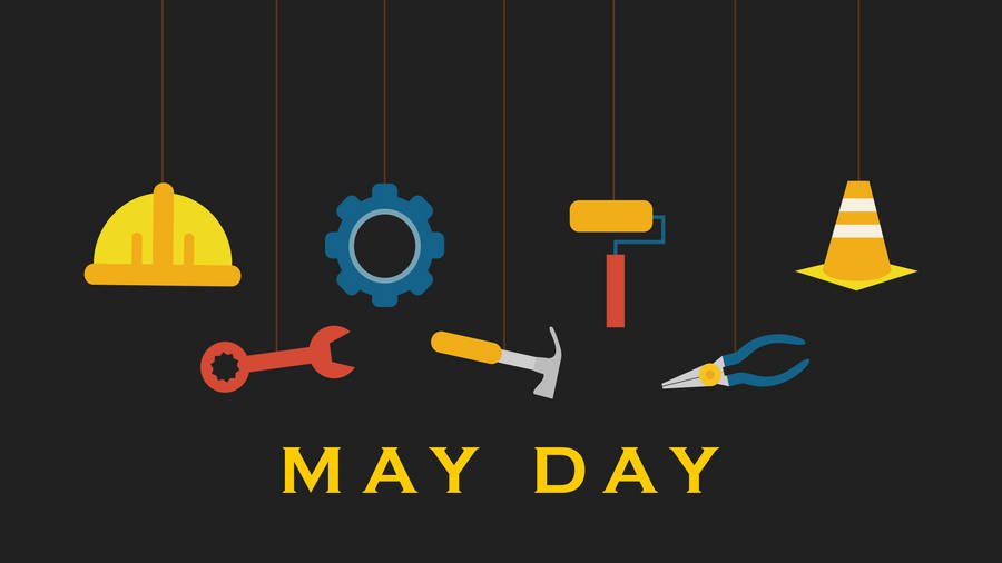 May Day Laborers Tools Wallpaper