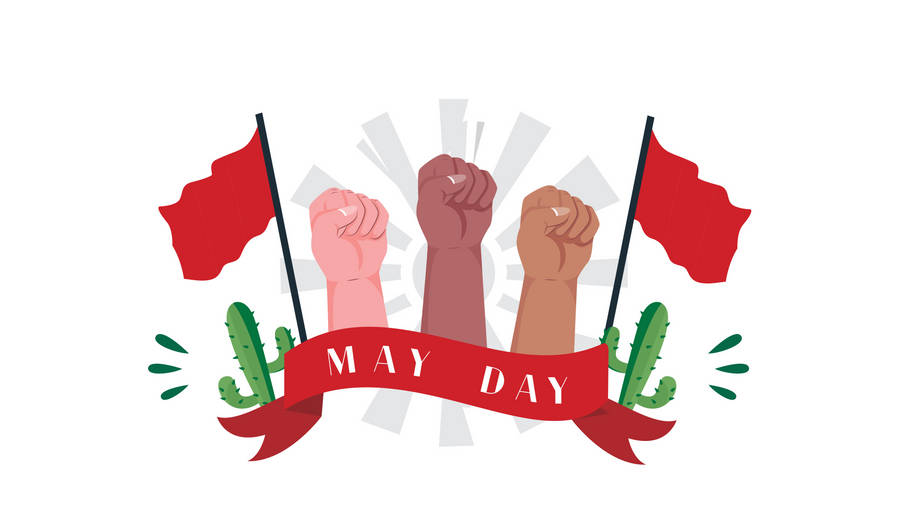 May Day Vector Design Wallpaper