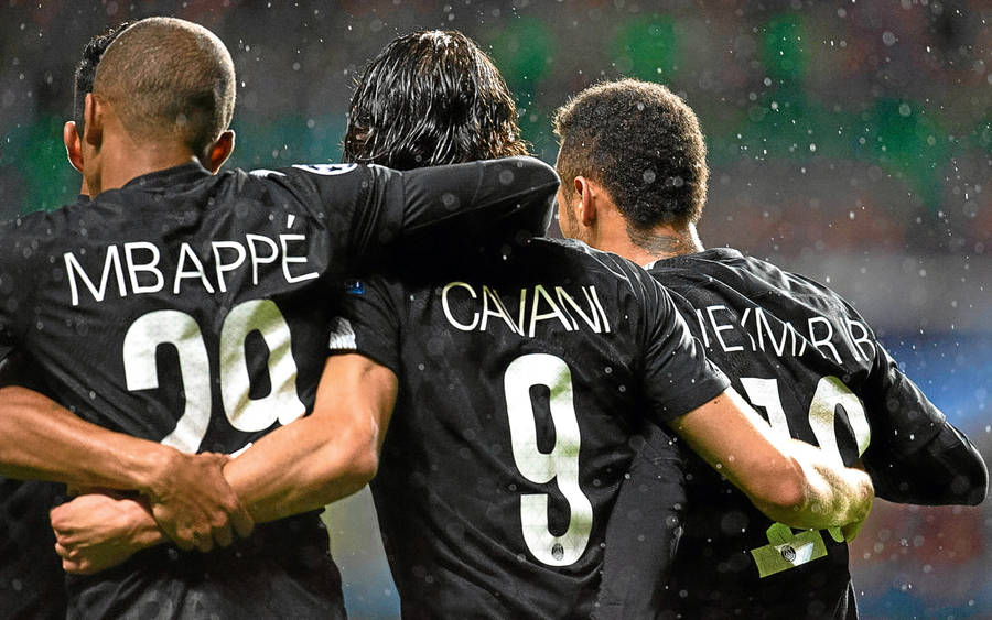 Mbappe Neymar And Cavani Wallpaper