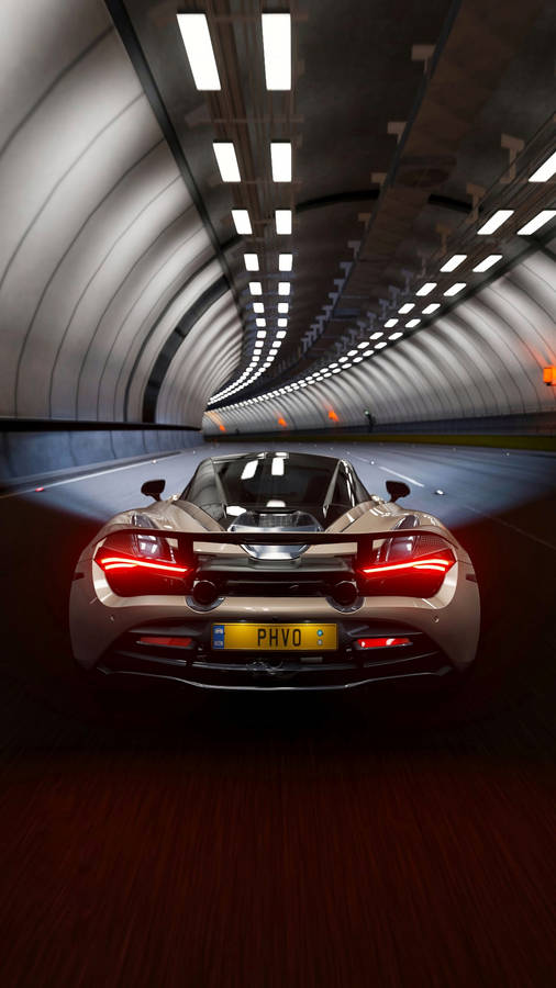 Mclaren 720s In Tunnel Phone Wallpaper