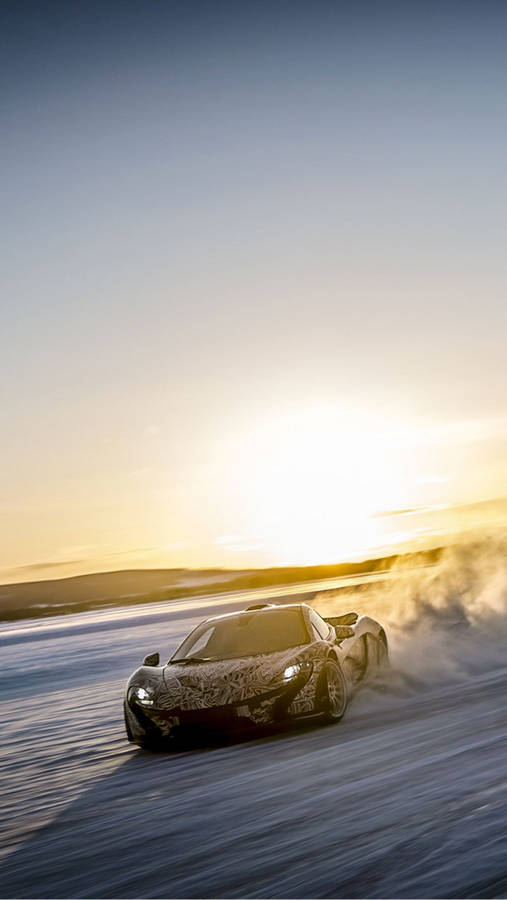 Mclaren Iphone Cool P1 Sunset View Wallpaper