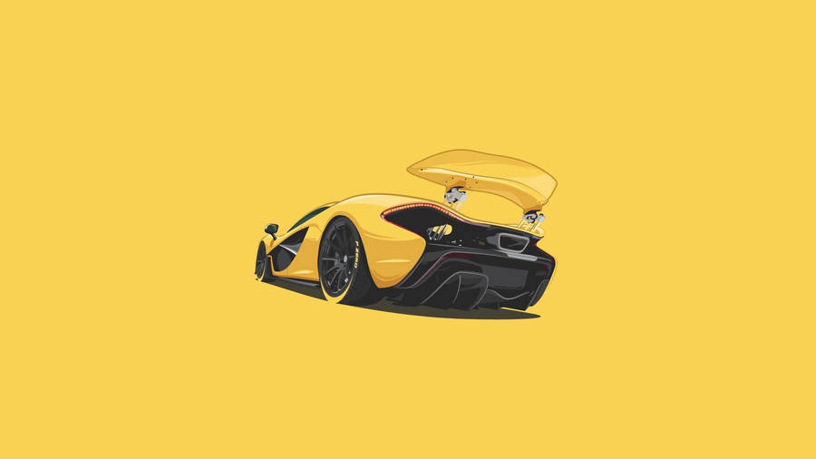 Mclaren P1 Minimalism Art Wallpaper