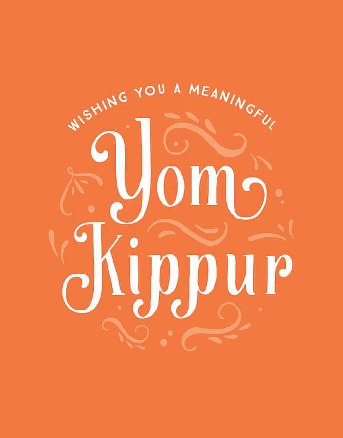 Meaningful Yom Kippur Greeting Wallpaper