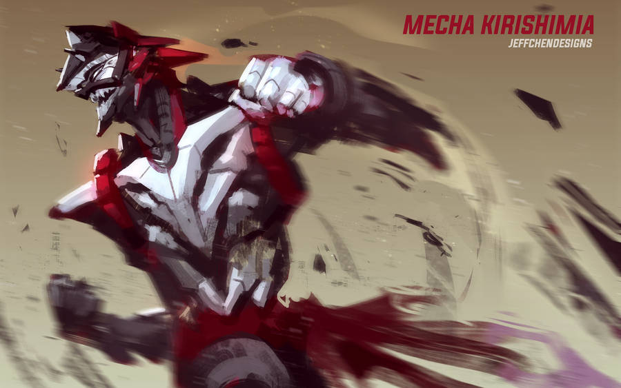 Mecha Eijiro Kirishima Digital Artwork Wallpaper