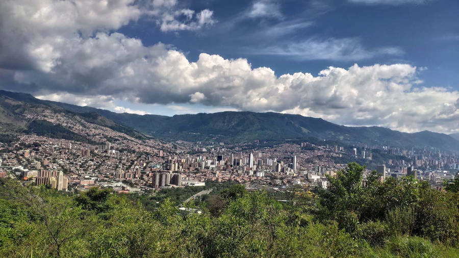 Medellin El Volador Hill View Wallpaper