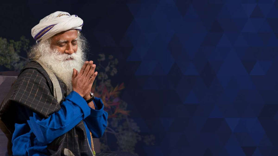 Meditating Sadhguru Header Wallpaper