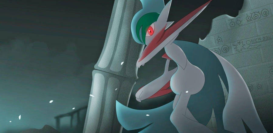 Mega Gallade In Ruins Wallpaper