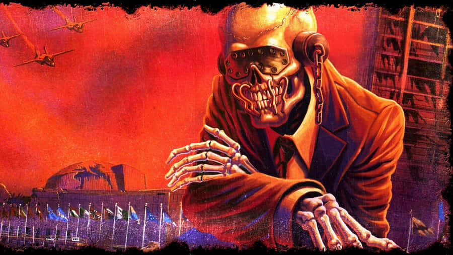 Megadeth Vic Rattlehead Artwork Wallpaper