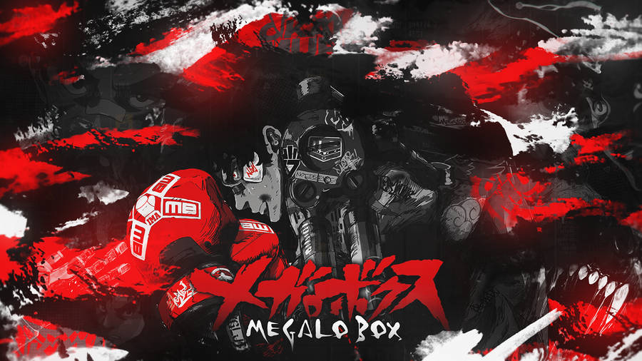 Megalo Box Red Collage Wallpaper