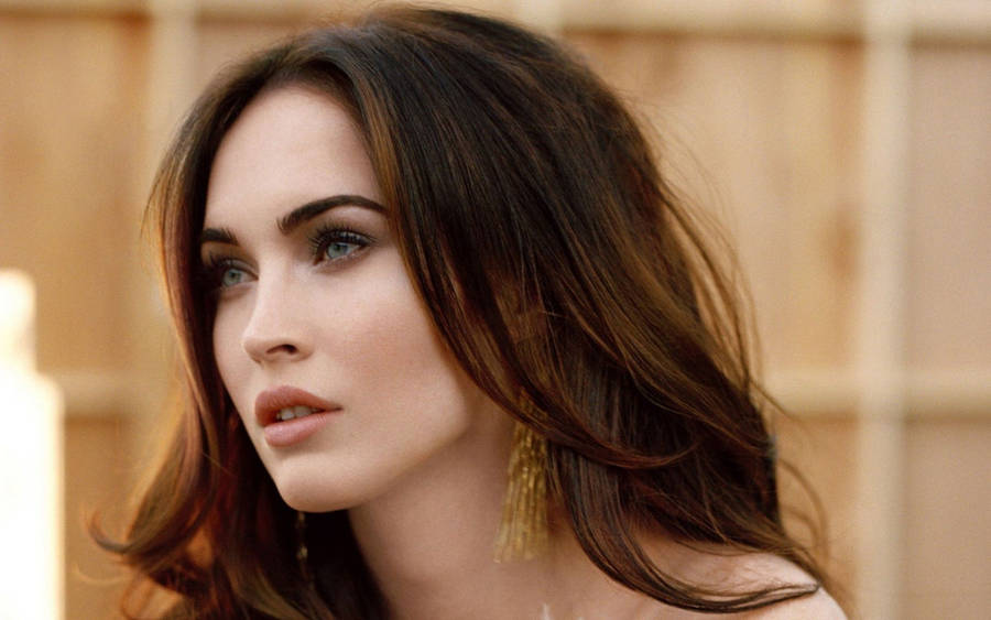 Megan Fox Hd Hair And Earrings Wallpaper