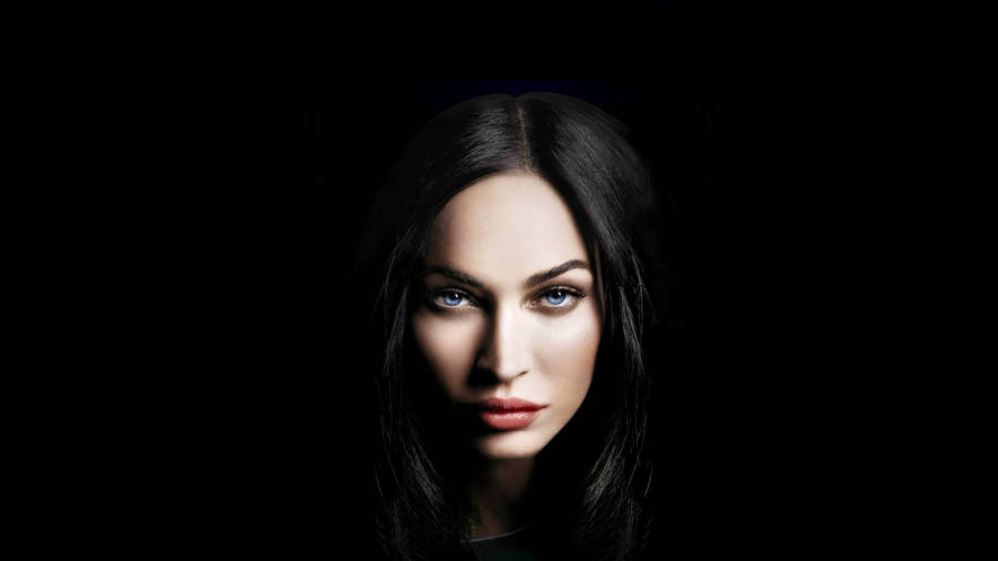 Megan Fox On Black Tablet Wallpaper