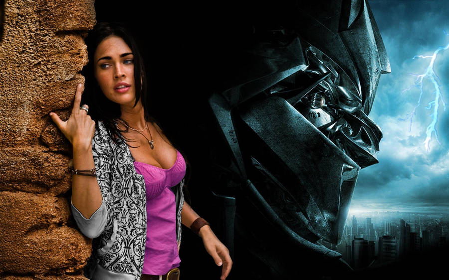 Megatron And Megan Fox Hd Wallpaper