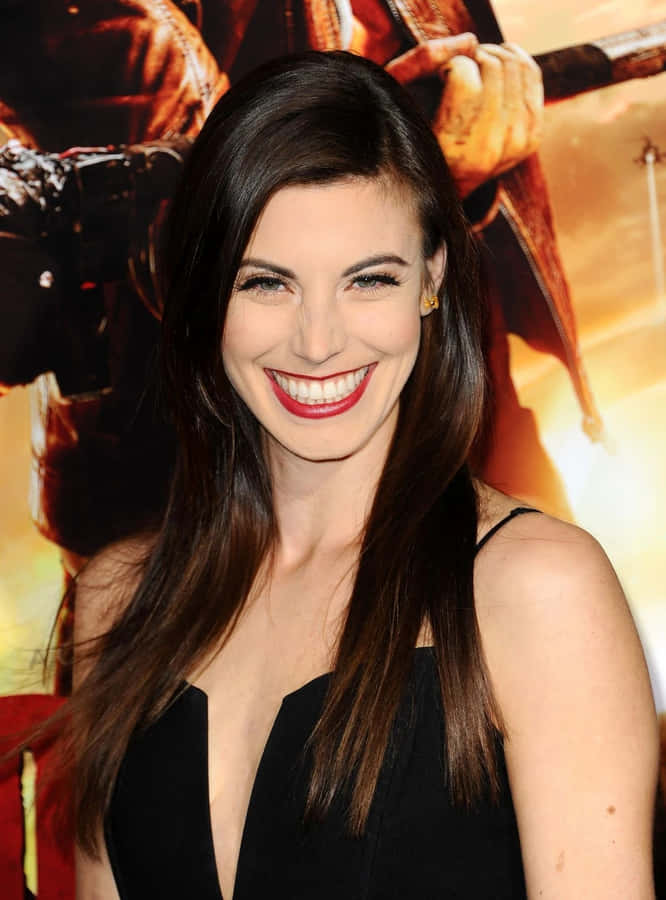 Meghan Ory Red Carpet Smile Wallpaper