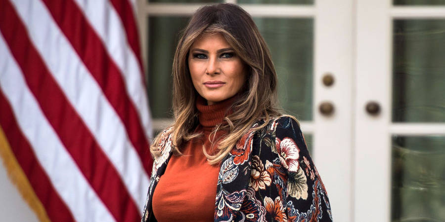 Melania Trump Fancy Coat Wallpaper