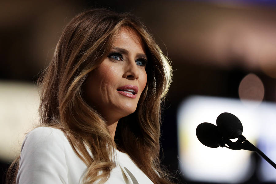 Melania Trump Woman Of Power Wallpaper