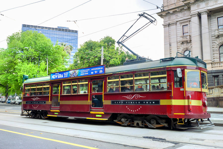 Melbourne's Iconic City Circle Tram Wallpaper