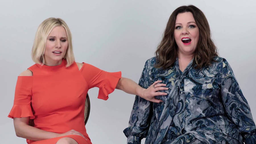 Melissa Mccarthy And Kristen Bell Google Autocomplete Interview Wallpaper