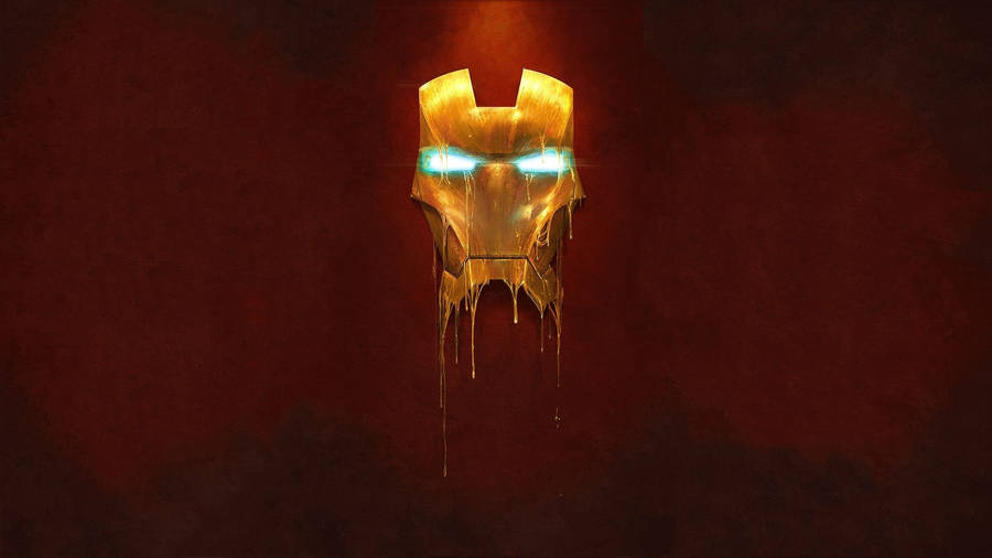 Melted Iron Man Nerd Wallpaper