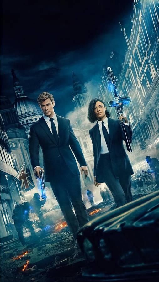 Men In Black Chris And Tessa Wallpaper