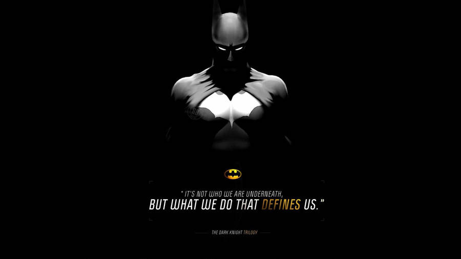 Menacing Batman Quotes Wallpaper