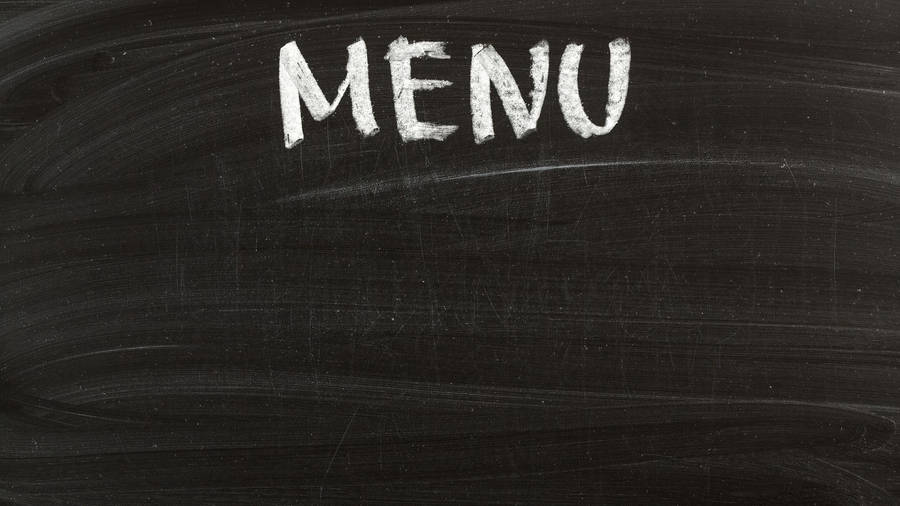 Menu Empty Blackboard Photo Wallpaper