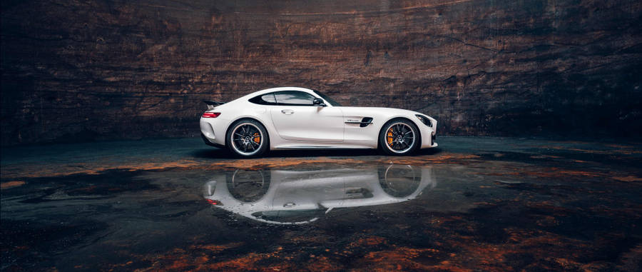 Mercedes Amg 4k Cave With Water Wallpaper