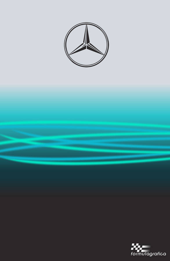 Mercedes-amg Blue Logo Iphone Wallpaper
