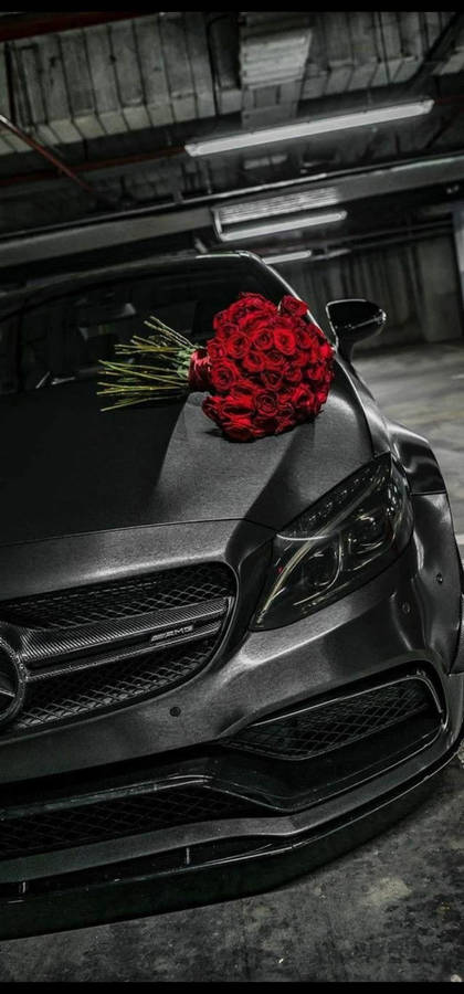 Mercedes Iphone X 3d Rose Wallpaper